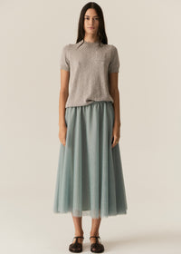 Pol Pax Lurex Tee Stone