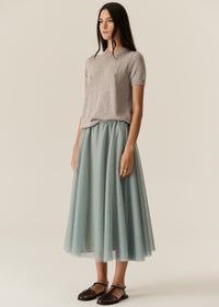 Pol Pax Lurex Tee Stone