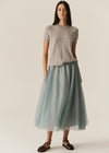 Pol Pax Lurex Tee Stone