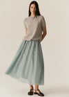 Pol Pax Lurex Tee Stone