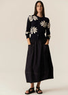 Pol Lask Daisy Cardigan Ink/Ecru