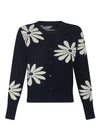 Pol Lask Daisy Cardigan Ink/Ecru