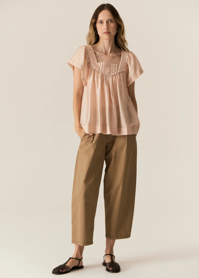 Pol Avrid Barrel Pant Khaki