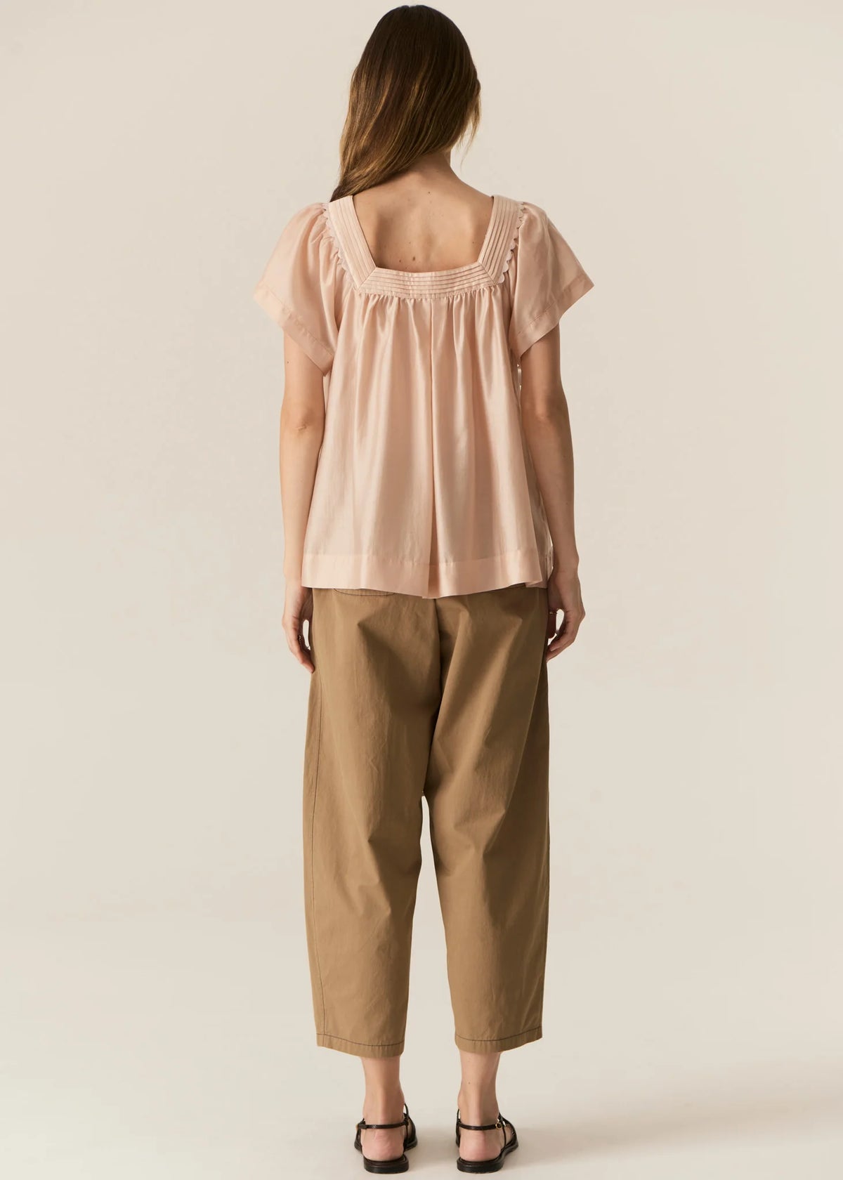 Pol Avrid Barrel Pant Khaki