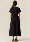 Pol Avrid Drawcord Dress Ink