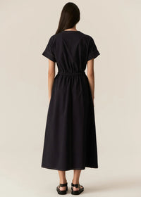 Pol Avrid Drawcord Dress Ink