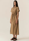 Pol Avrid Drawcord Dress Khaki