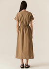 Pol Avrid Drawcord Dress Khaki
