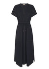 Pol Avrid Drawcord Dress Ink