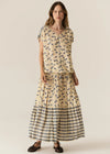 Pol Lienne Print Drawcord Top