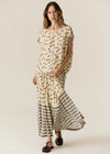 Pol Lienne Print Drawcord Top