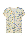 Pol Lienne Print Drawcord Top