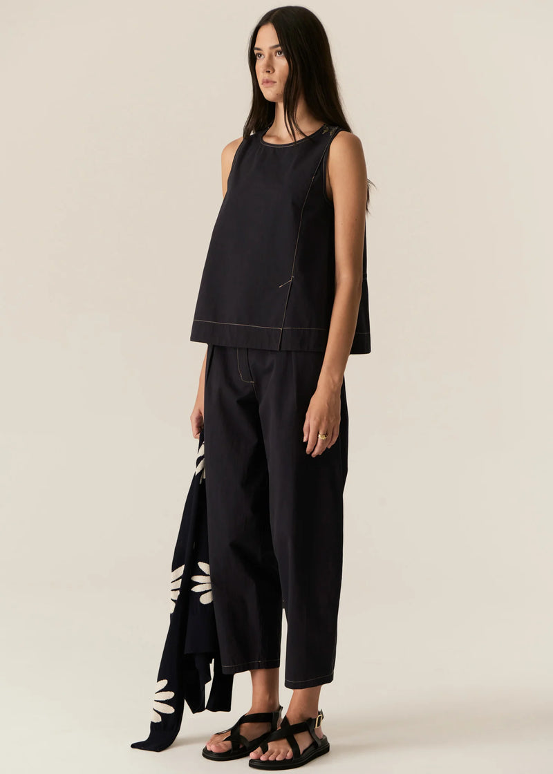 Pol Avrid Barrel Pant Ink