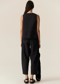 Pol Avrid Barrel Pant Ink
