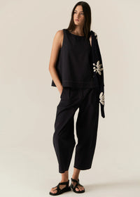 Pol Avrid Barrel Pant Ink