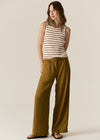 Pol Faire Belt Pant Khaki