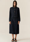 Pol Carsen Skirt Dark Wash