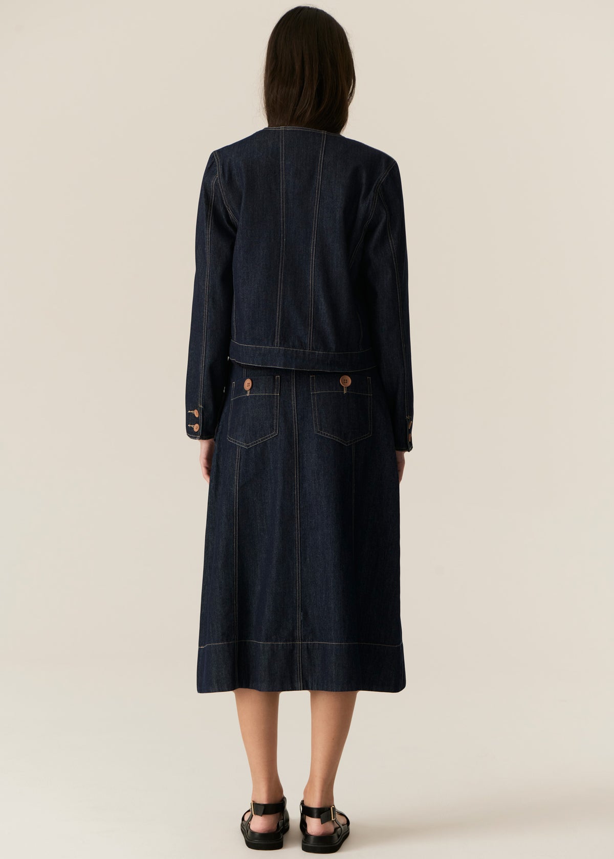 Pol Carsen Jacket Dark Wash