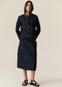 Pol Carsen Skirt Dark Wash