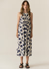Pol Turin Tank Dress Blue Print