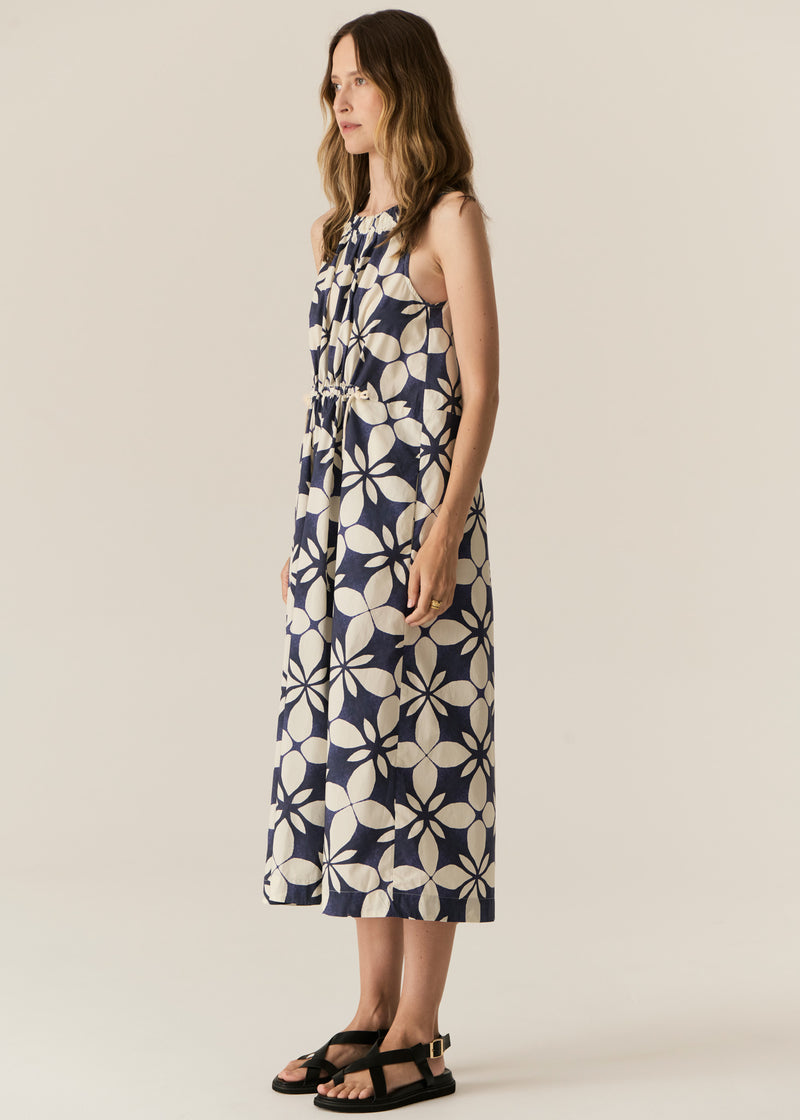 Pol Turin Tank Dress Blue Print