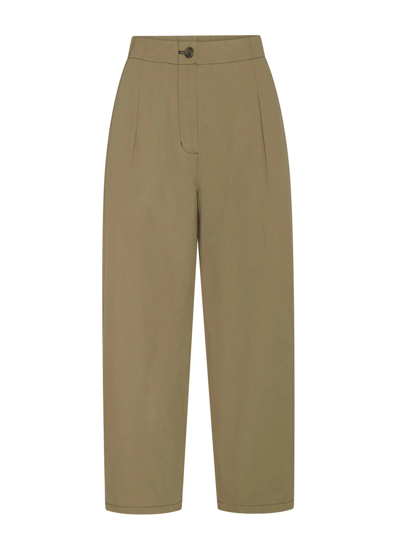 Pol Avrid Barrel Pant Khaki
