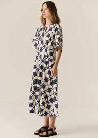 Pol Turin Dress Blue Print