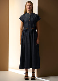Pol Muhle Shirt Dress Denim Indigo