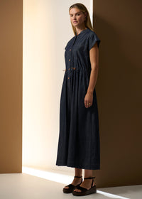Pol Muhle Shirt Dress Denim Indigo