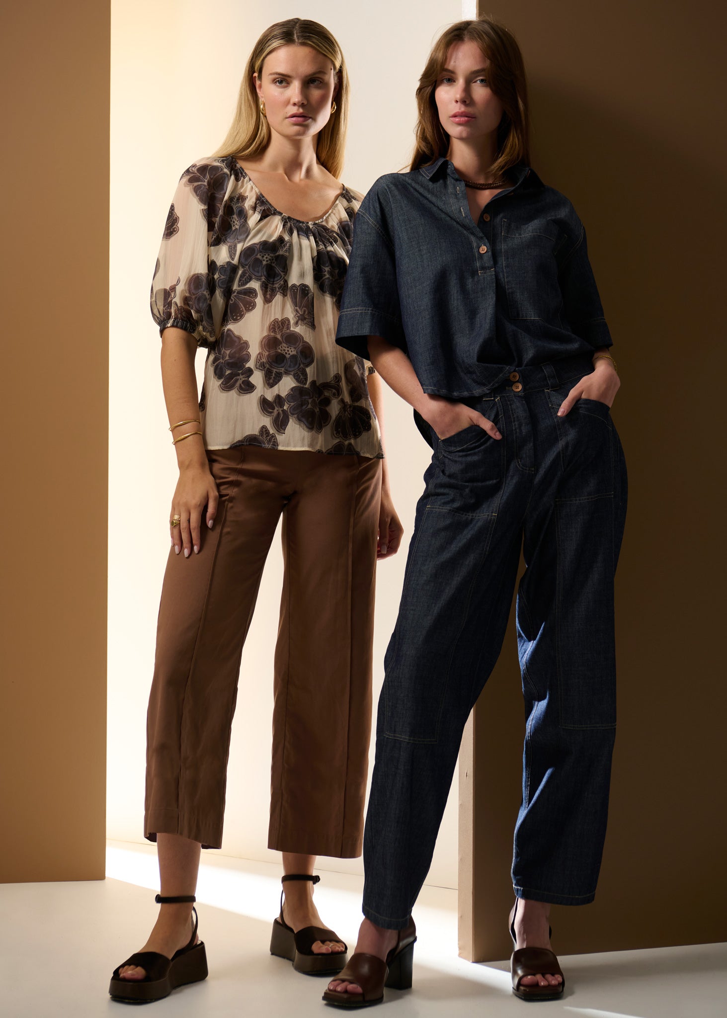 Pol Amara Scoop Top Silk