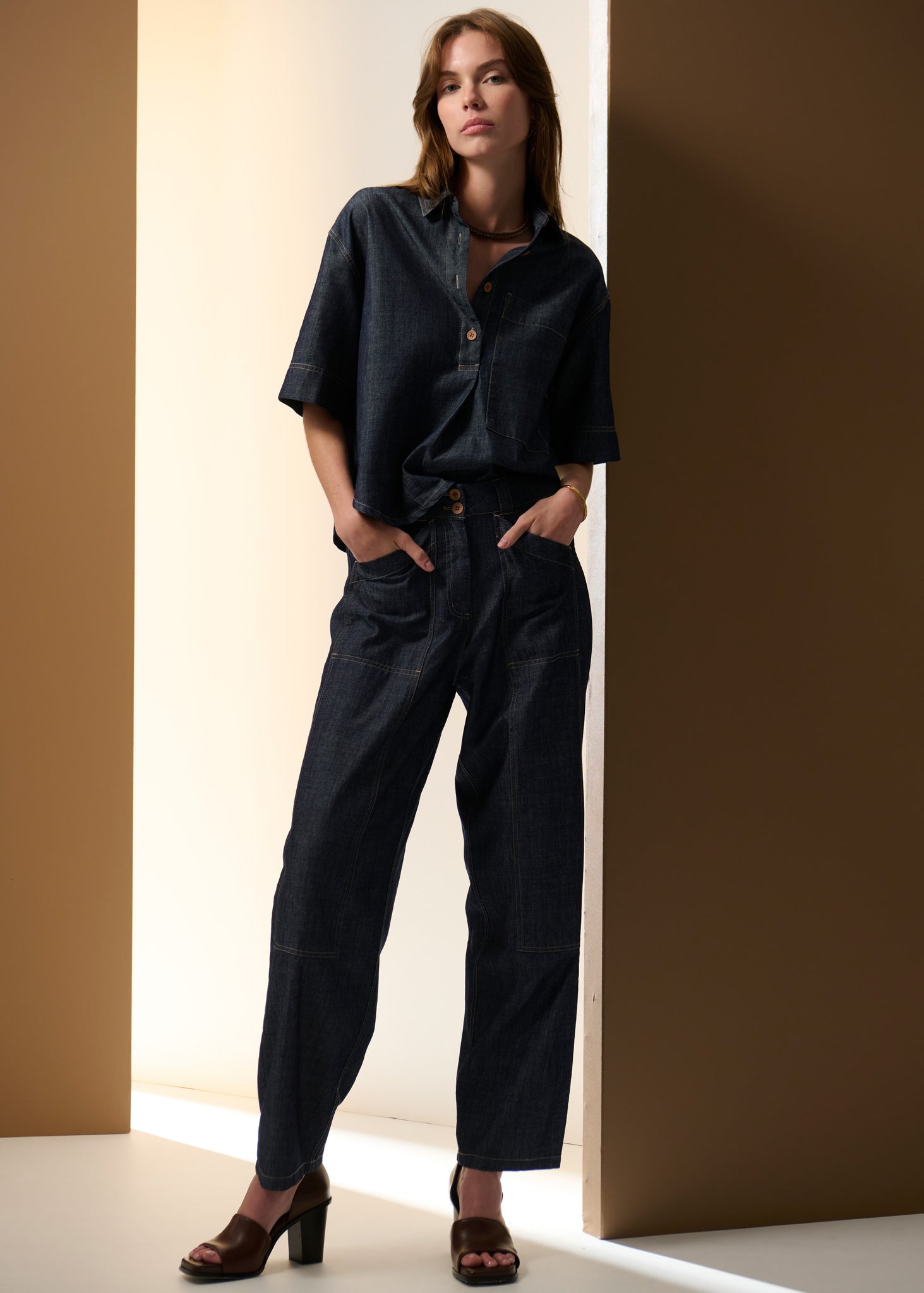 Pol Muhle Barrel Pant Indigo