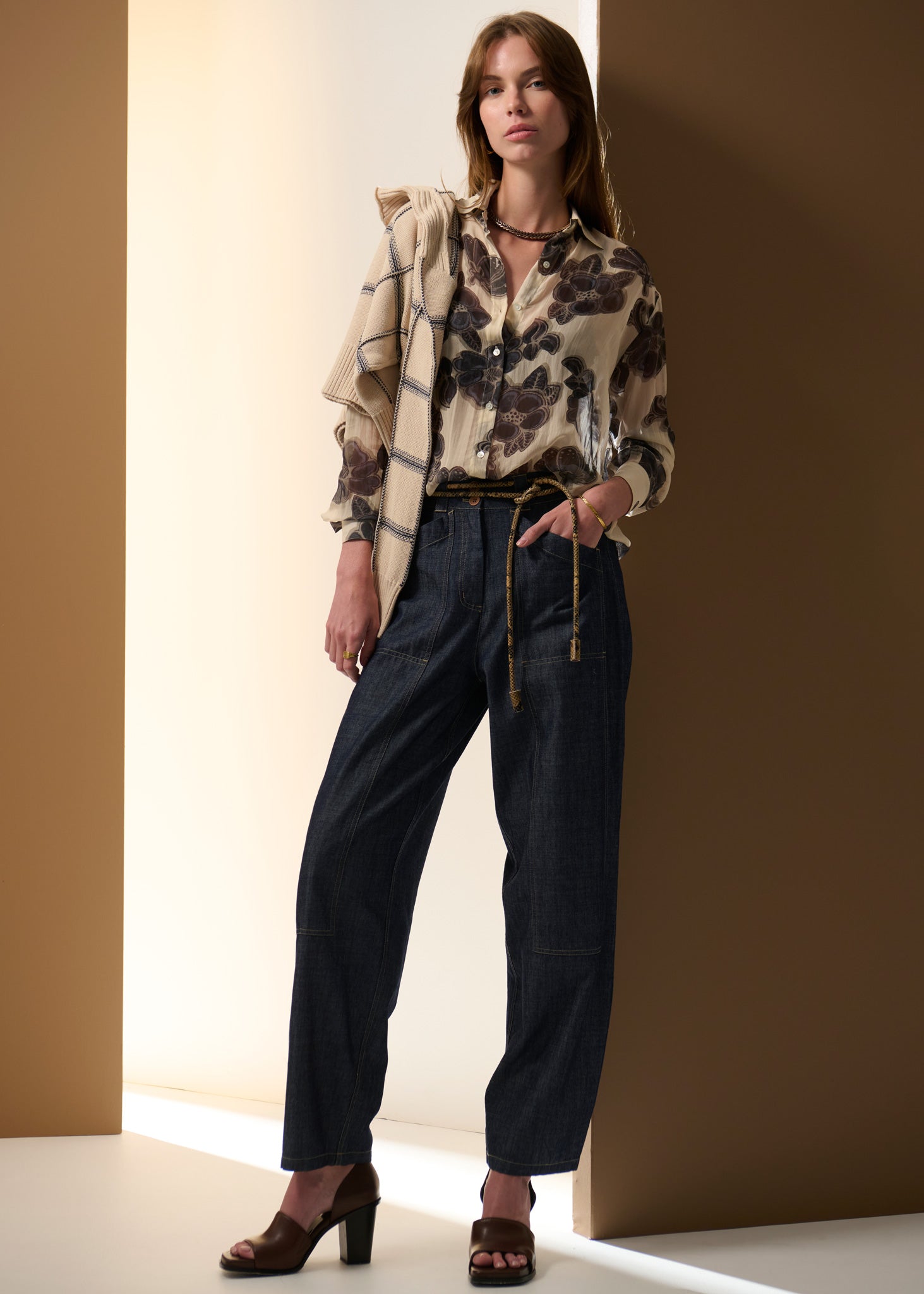 Pol Muhle Barrel Pant Indigo