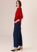 Pol Rowan Drawcord Knit Red