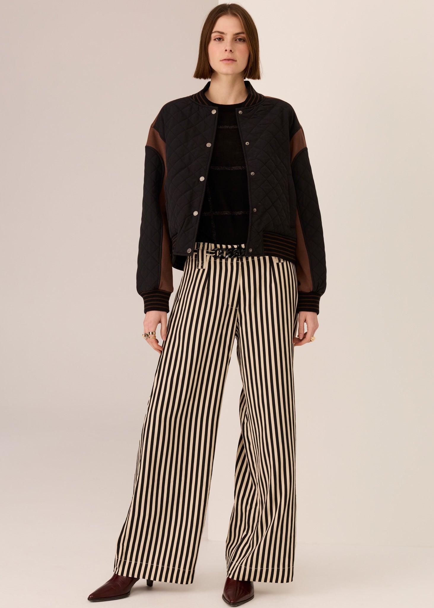 Pol Cassidy Varsity Jacket Chocolate