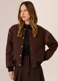 Pol Cassidy Varsity Jacket Chocolate