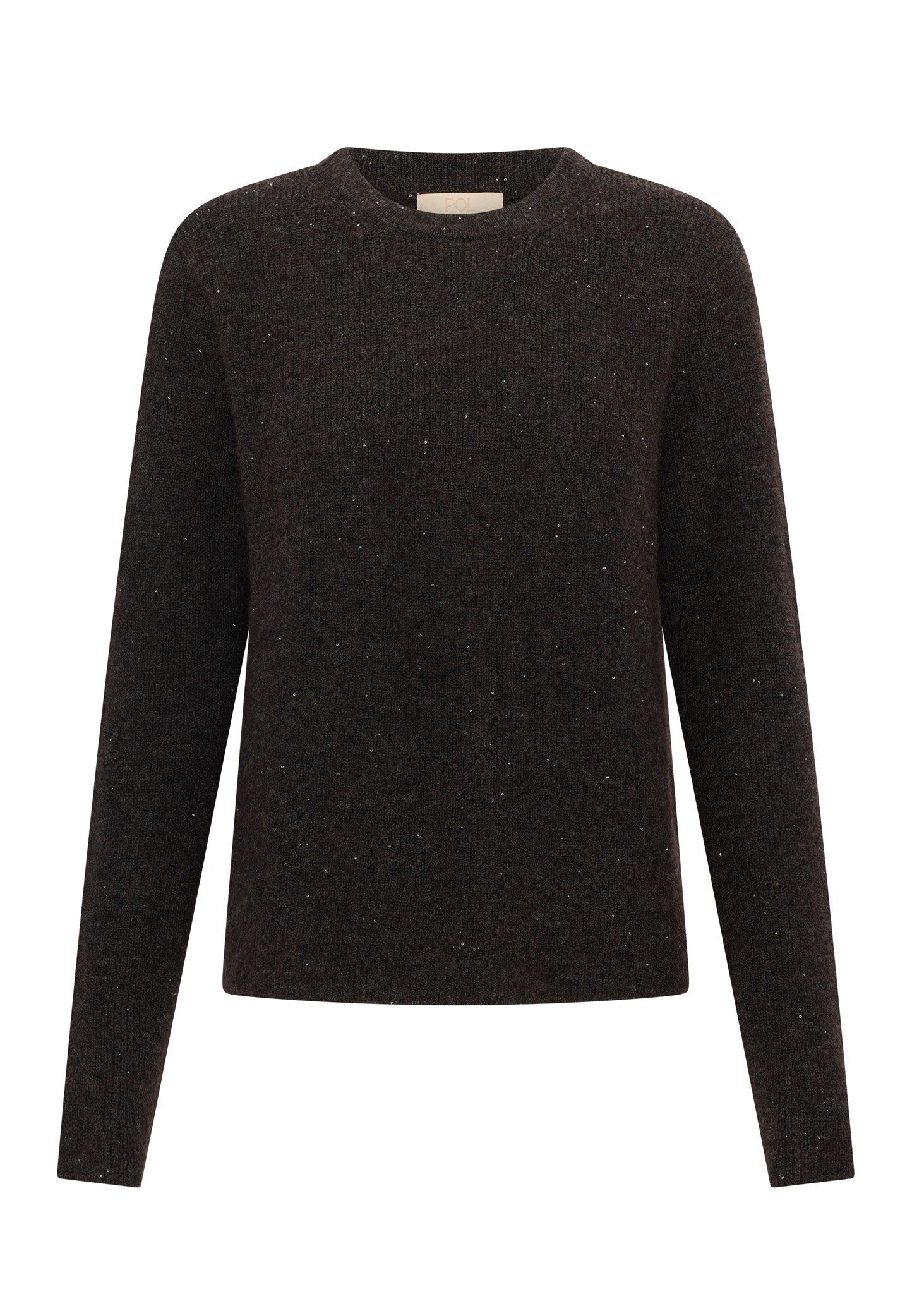 Pol Zane Baby Sequin Knit Chocolate
