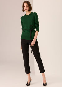 Pol Orson Crew Knit Green