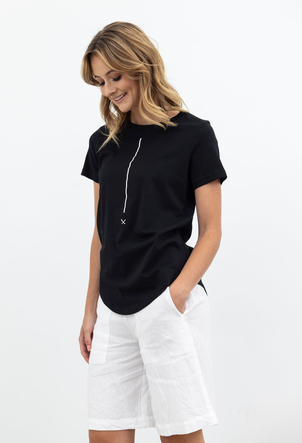 X.LAB Scene Stealer Tee Black (White Print)