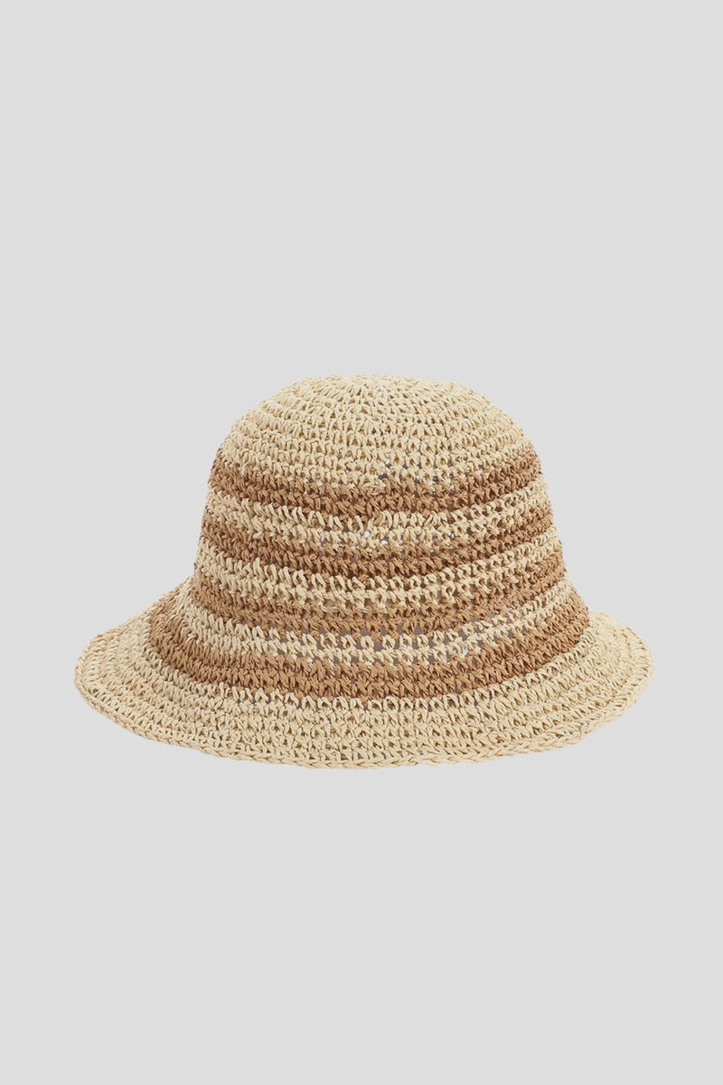 Anitgone Sol Straw Bucket Hat Beige/Khaki