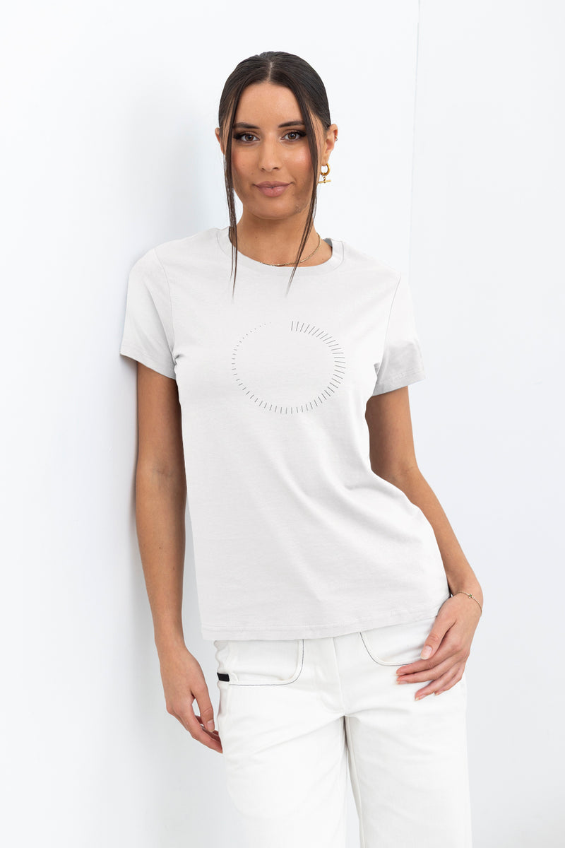 X.LAB Timer Tee White (Black Print)