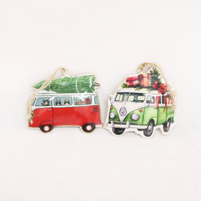 Christmas Tin Kombi Vans