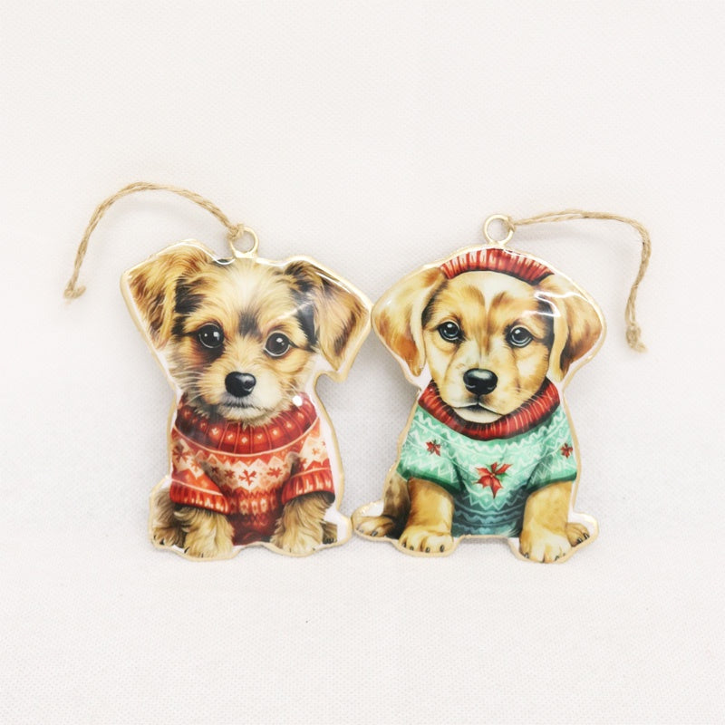 Christmas Tin Puppies