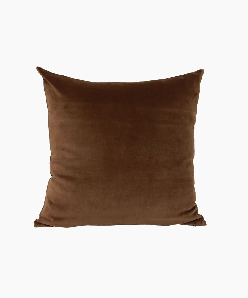 Velvet Cushion Cover | Brown