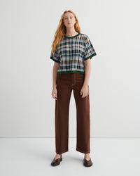 Kowtow Chequered Tee Forest