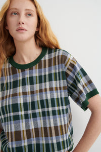 Kowtow Chequered Tee Forest