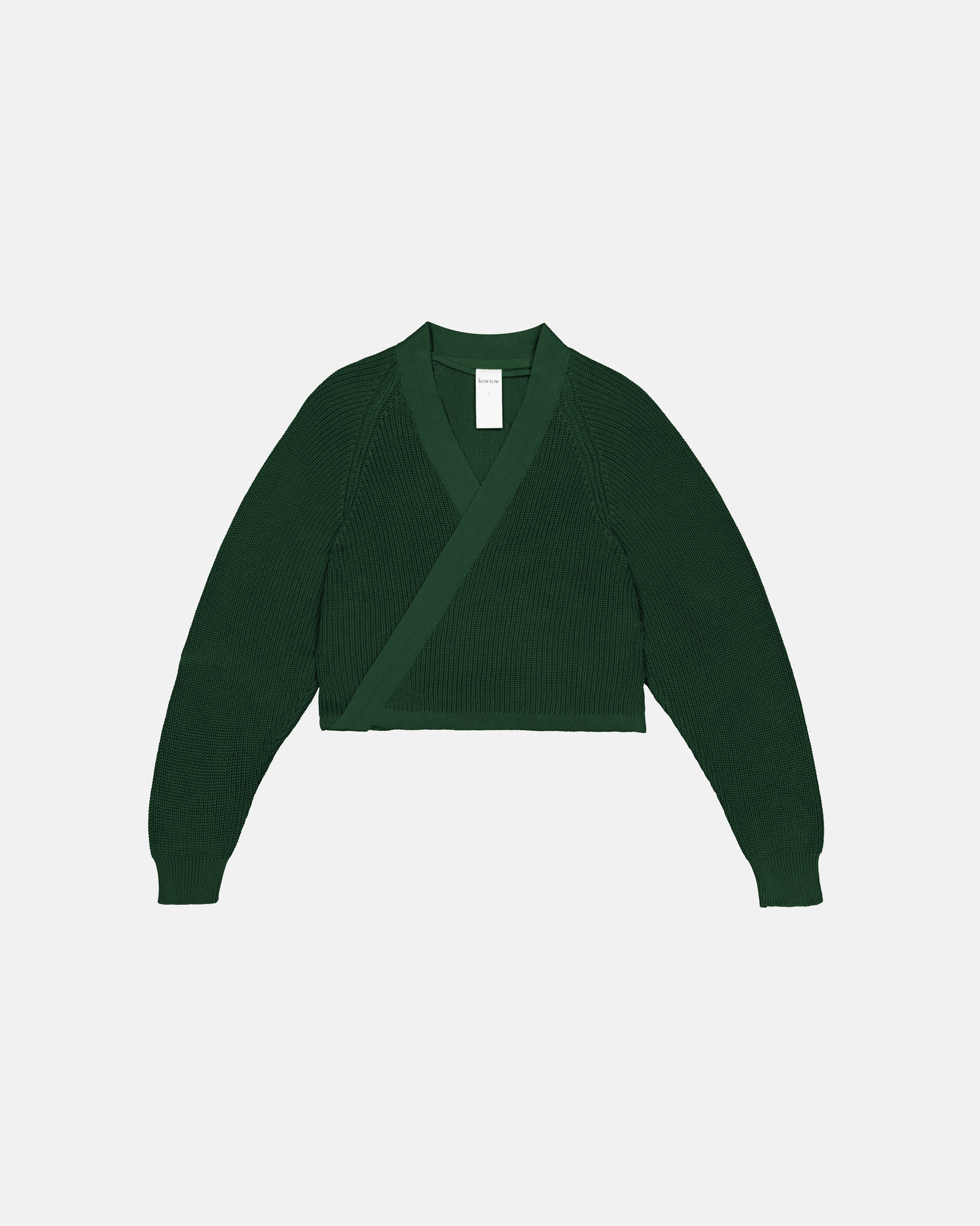 Kowtow Composure Cardigan Forest