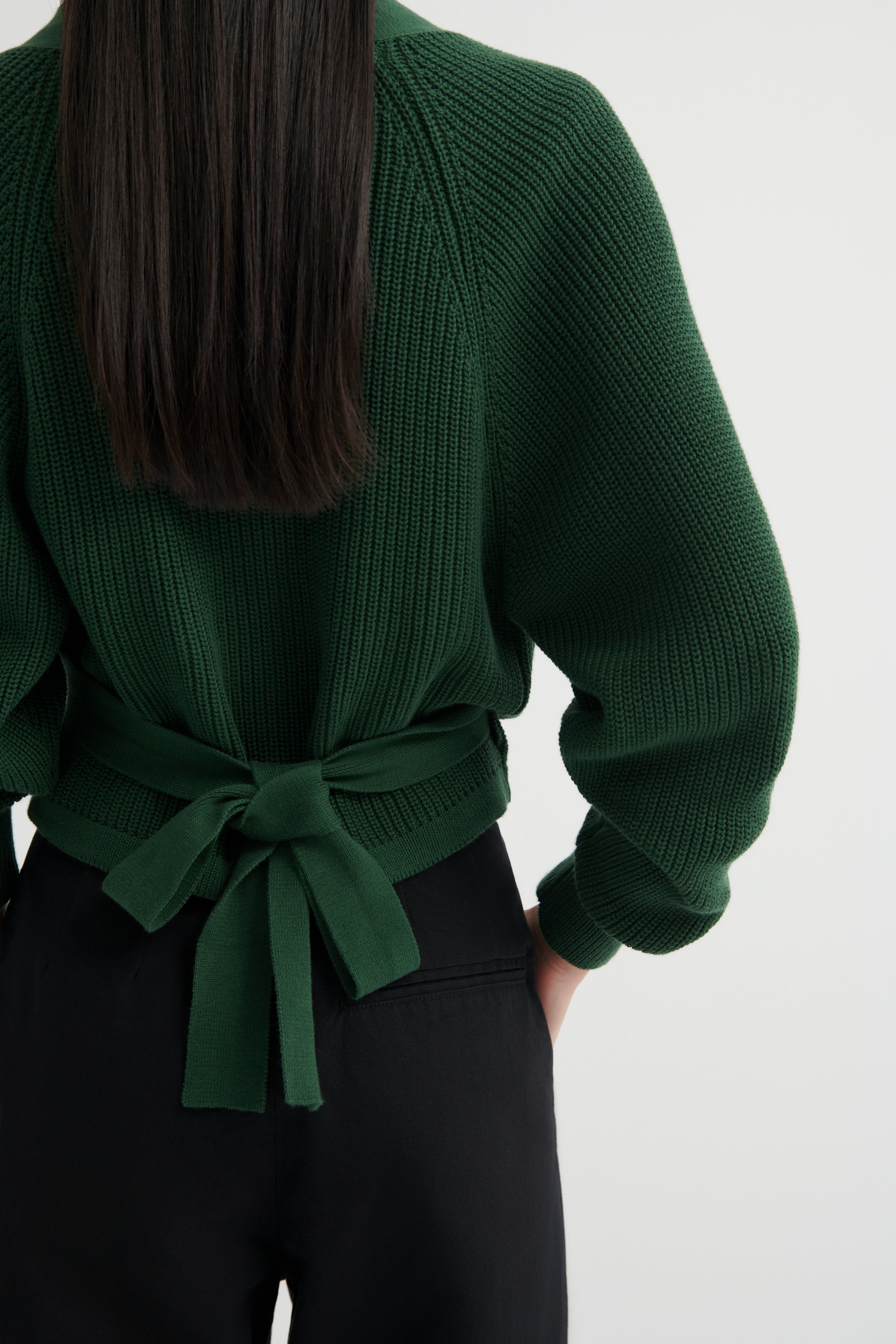 Kowtow Composure Cardigan Forest