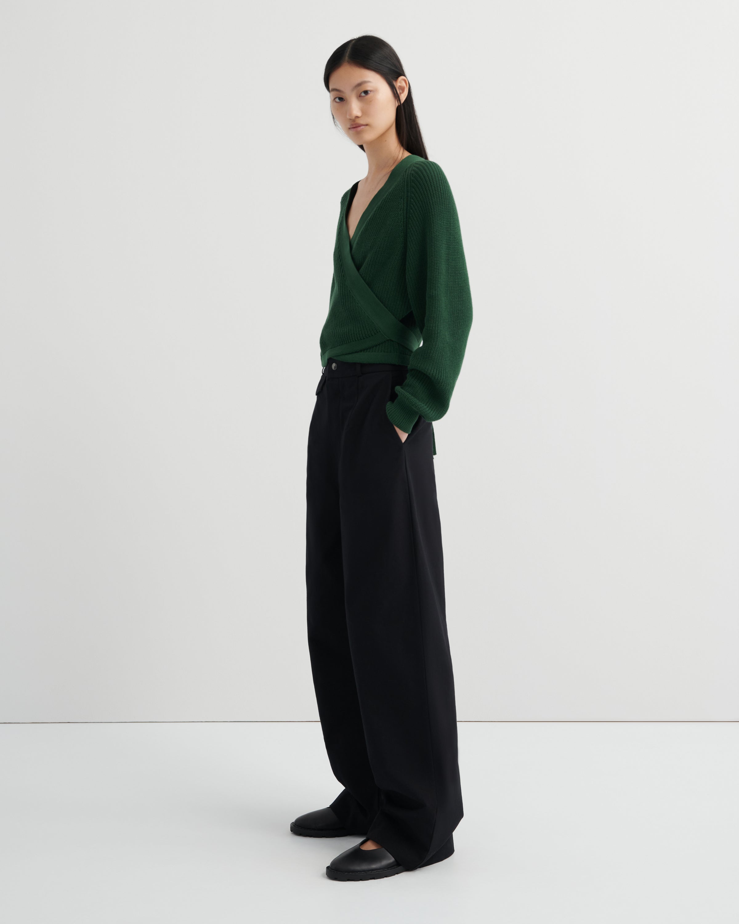 Kowtow Composure Cardigan Forest