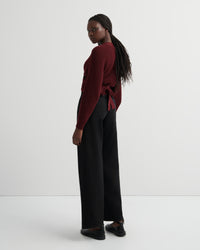 Kowtow Composure Cardigan Maroon