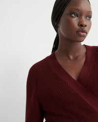 Kowtow Composure Cardigan Maroon